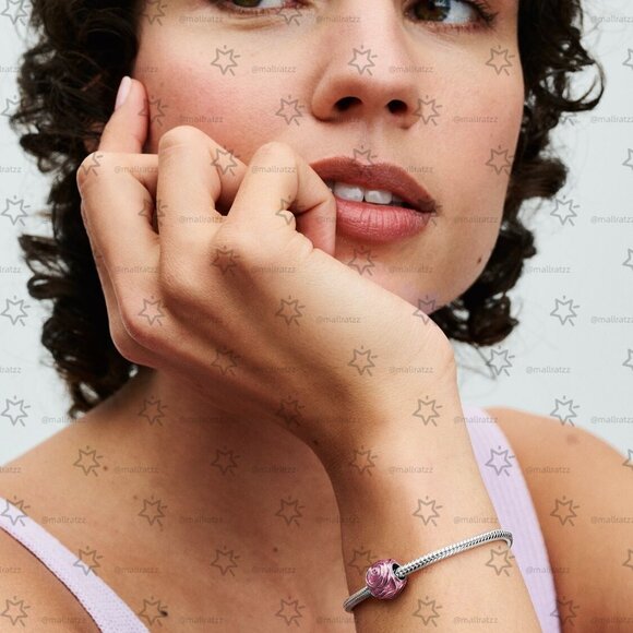 Pandora Pink Rose in Bloom Charm - Picture 4 of 6